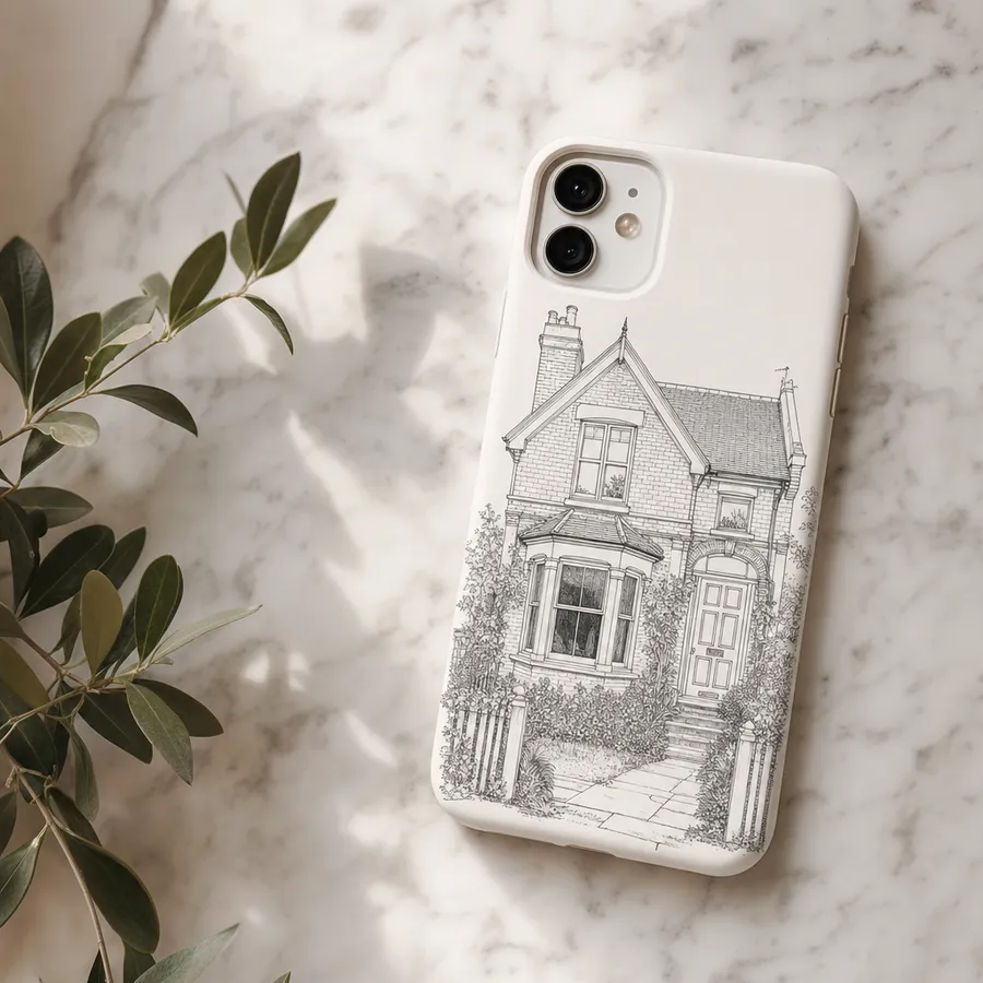 House Illustration Phone Case